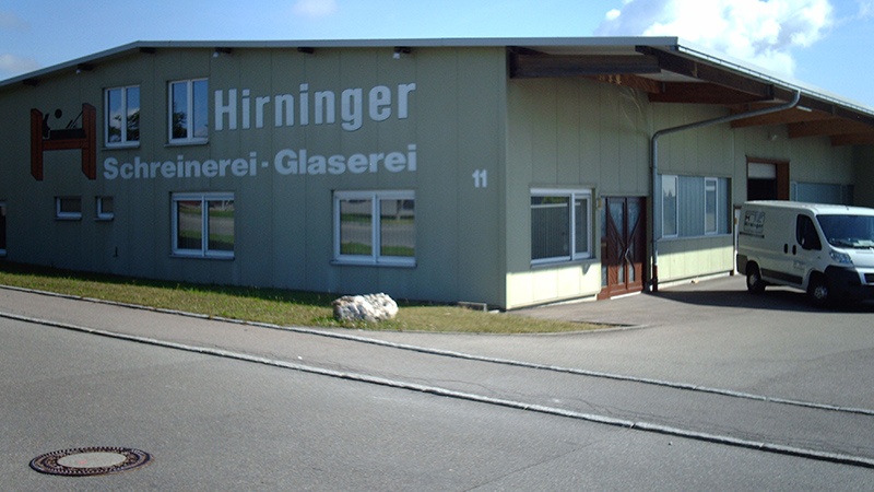Betriebsgebäude der Schreinerei Hirninger in Ulm-Jungingen